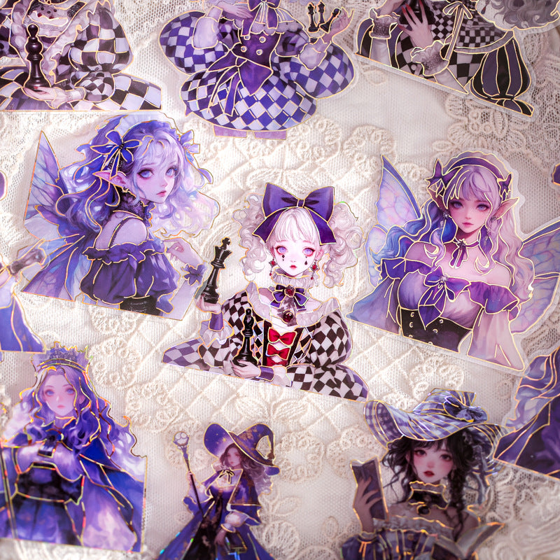 0407 Fantasy waltz series PET Sticker -15Pcs each pack