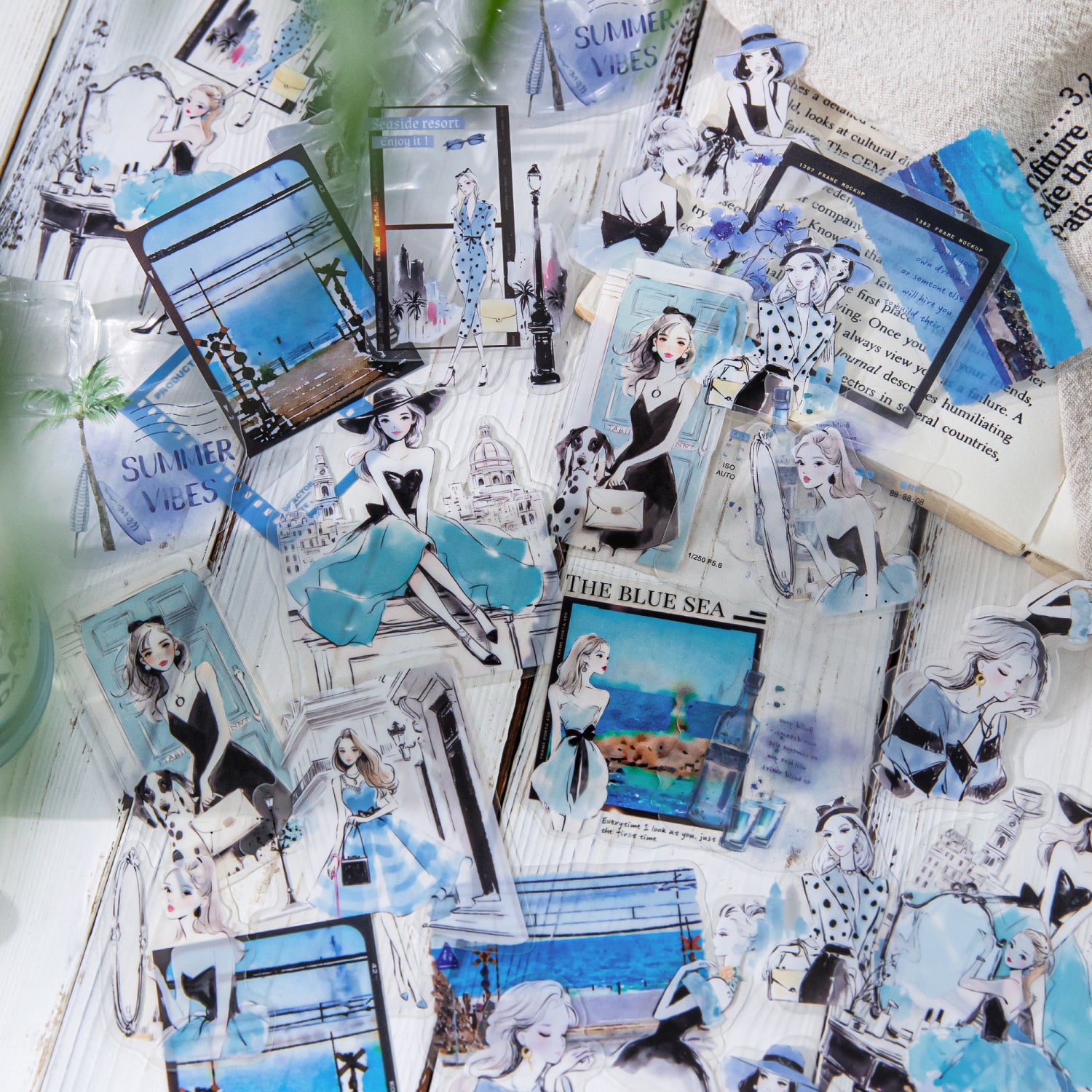 0724 Girl PET sticker -40Pcs each pack