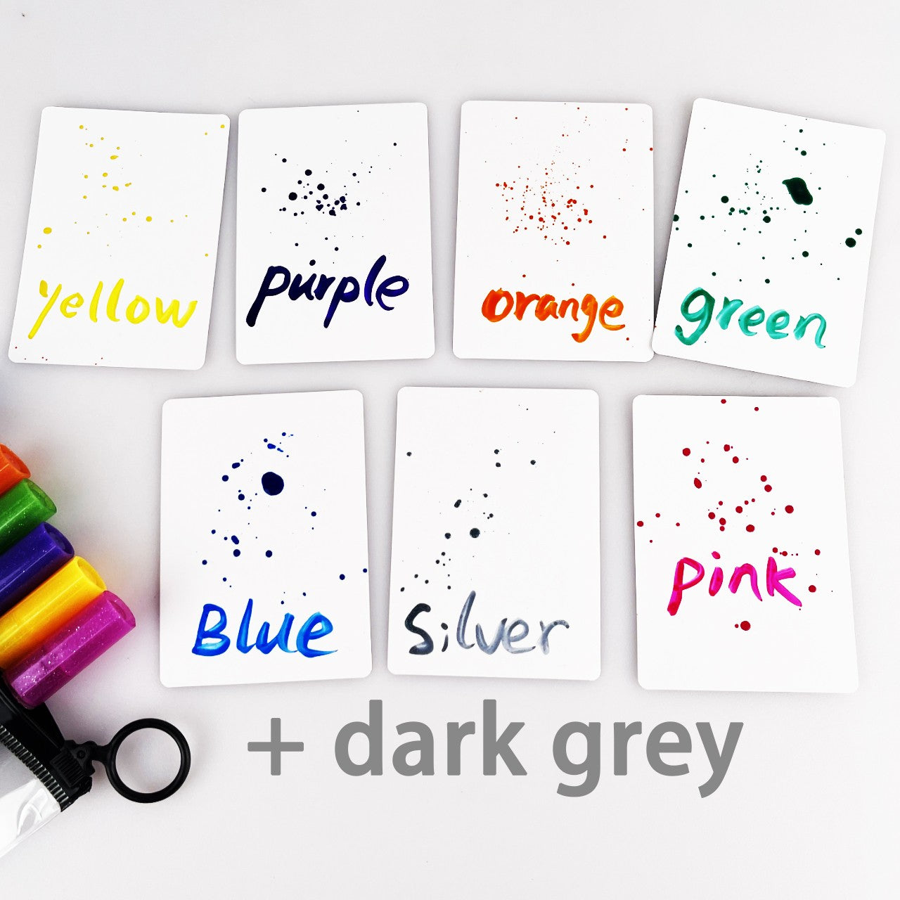Glitter Marker Pen 8 color 1 set *Can create water splash effect