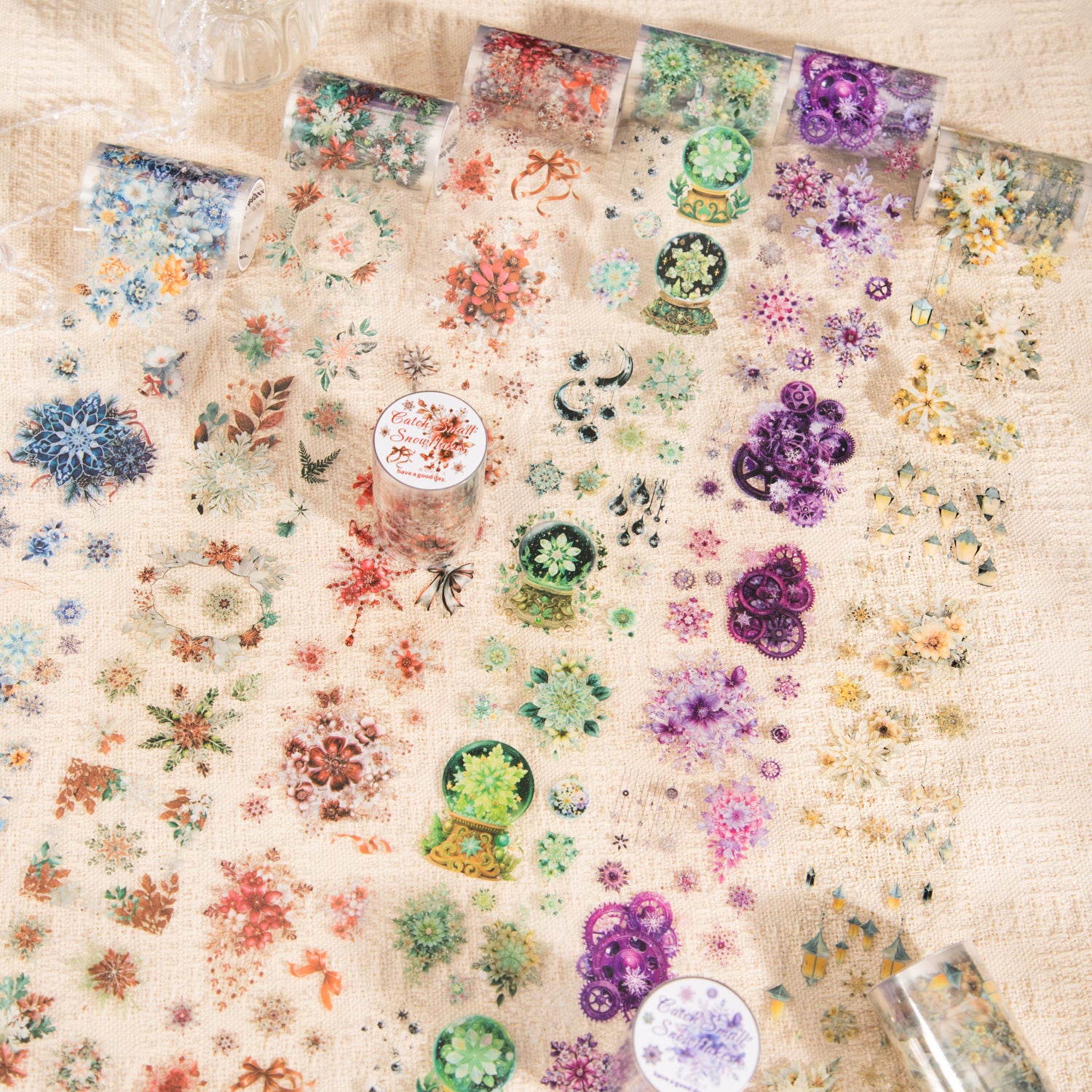 1101 Snowflakes PET tape -6cm*2m