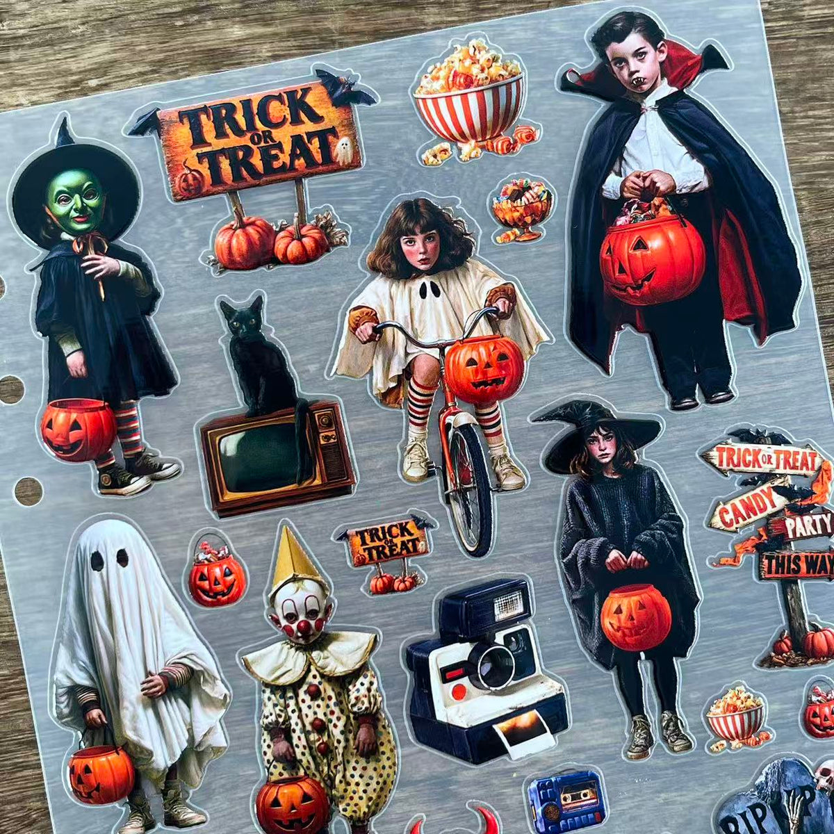 3D Halloween (A) PET Sticker 1 Pcs