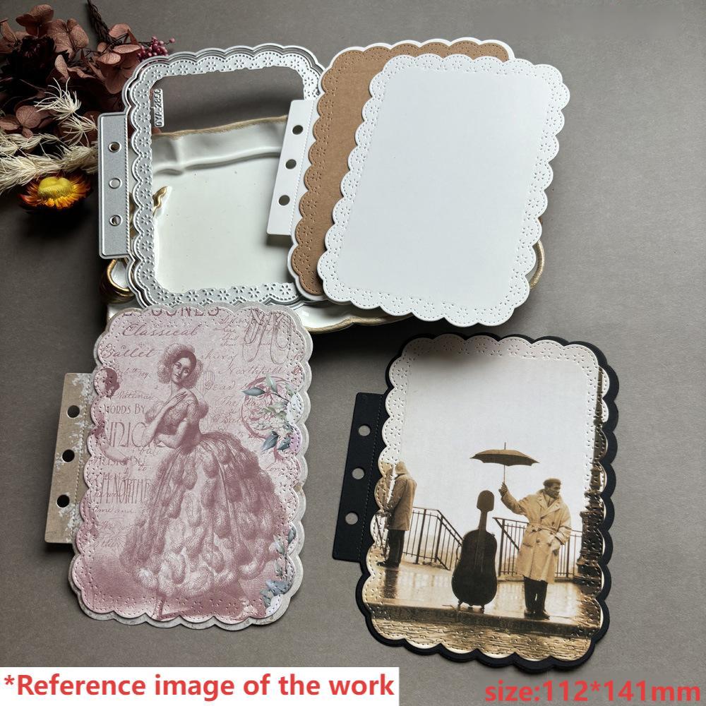 0911 Rectangular lace border loose-leaf metal cutting dies cut OYA28561