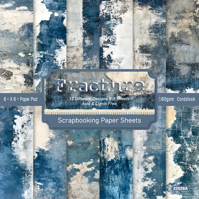 0517 Fracture background paper 22028A -24Pcs each pack