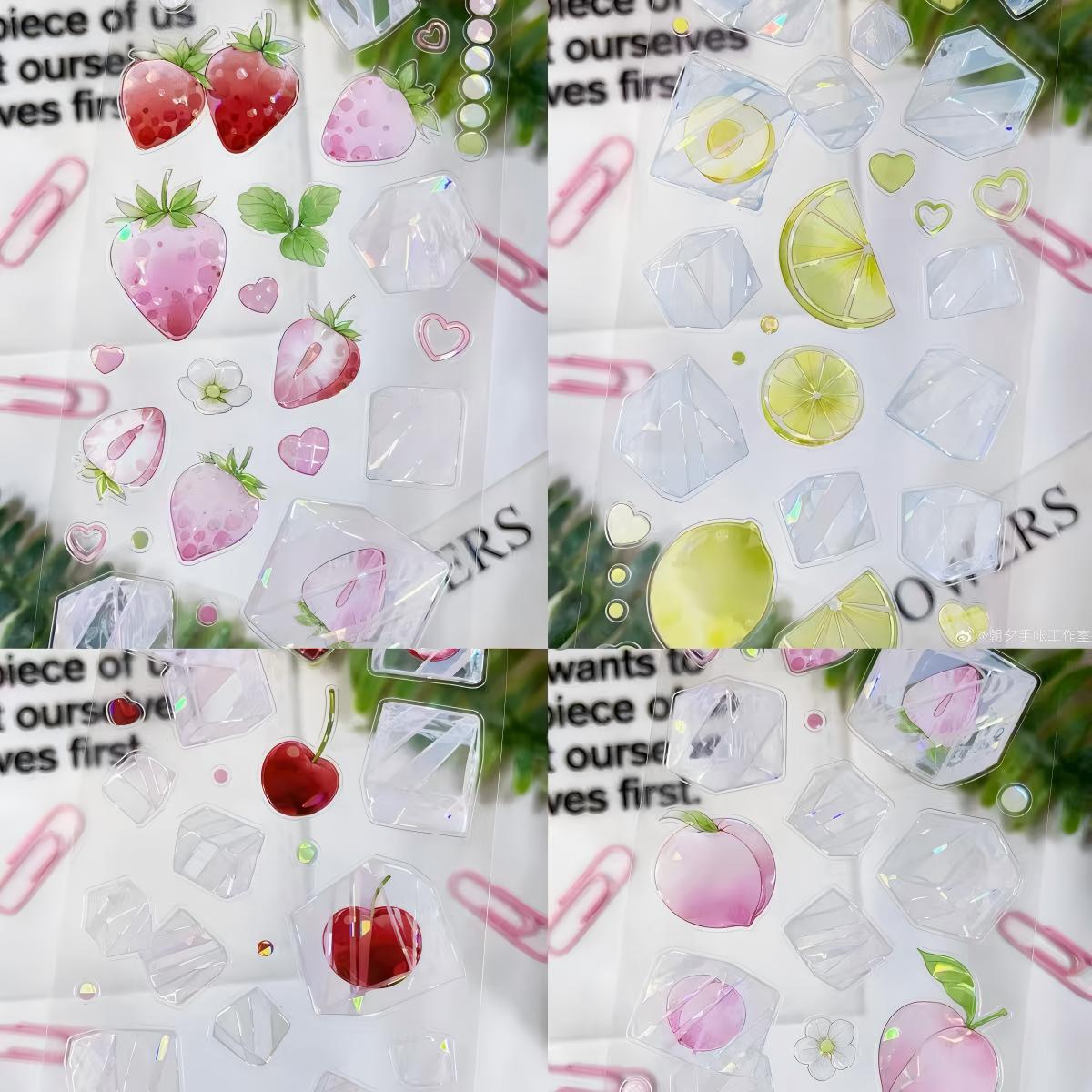 Fruit Ice Cubes Shell Gloss PET Tape (6 x 100 cm) 1 loop