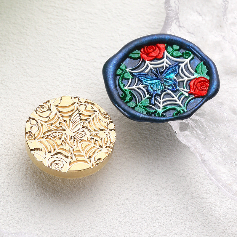 Rose Trap Brass Wax Seal Width 3 cm