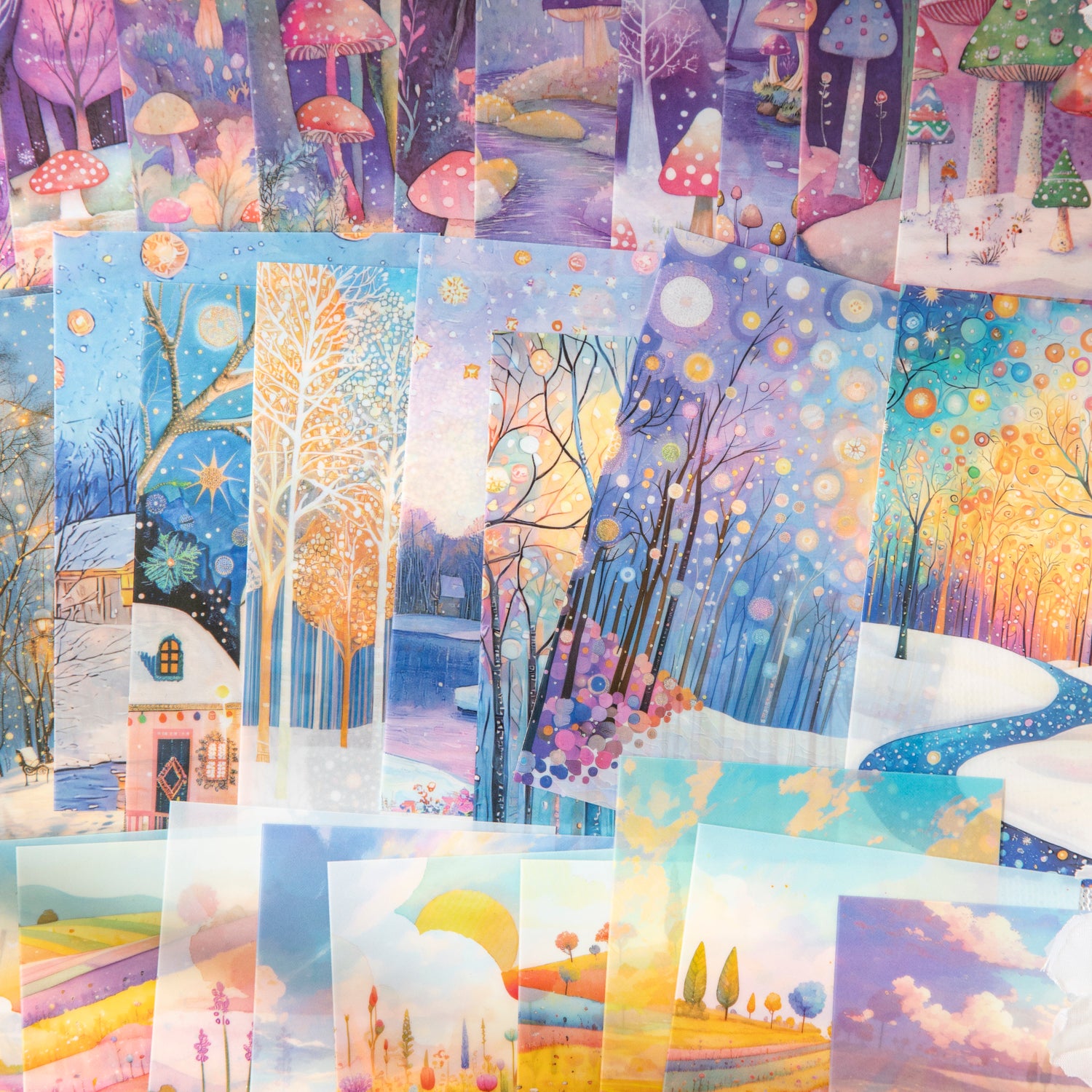 0521 Secret realm fantasy PET Sticker -10Pcs each pack