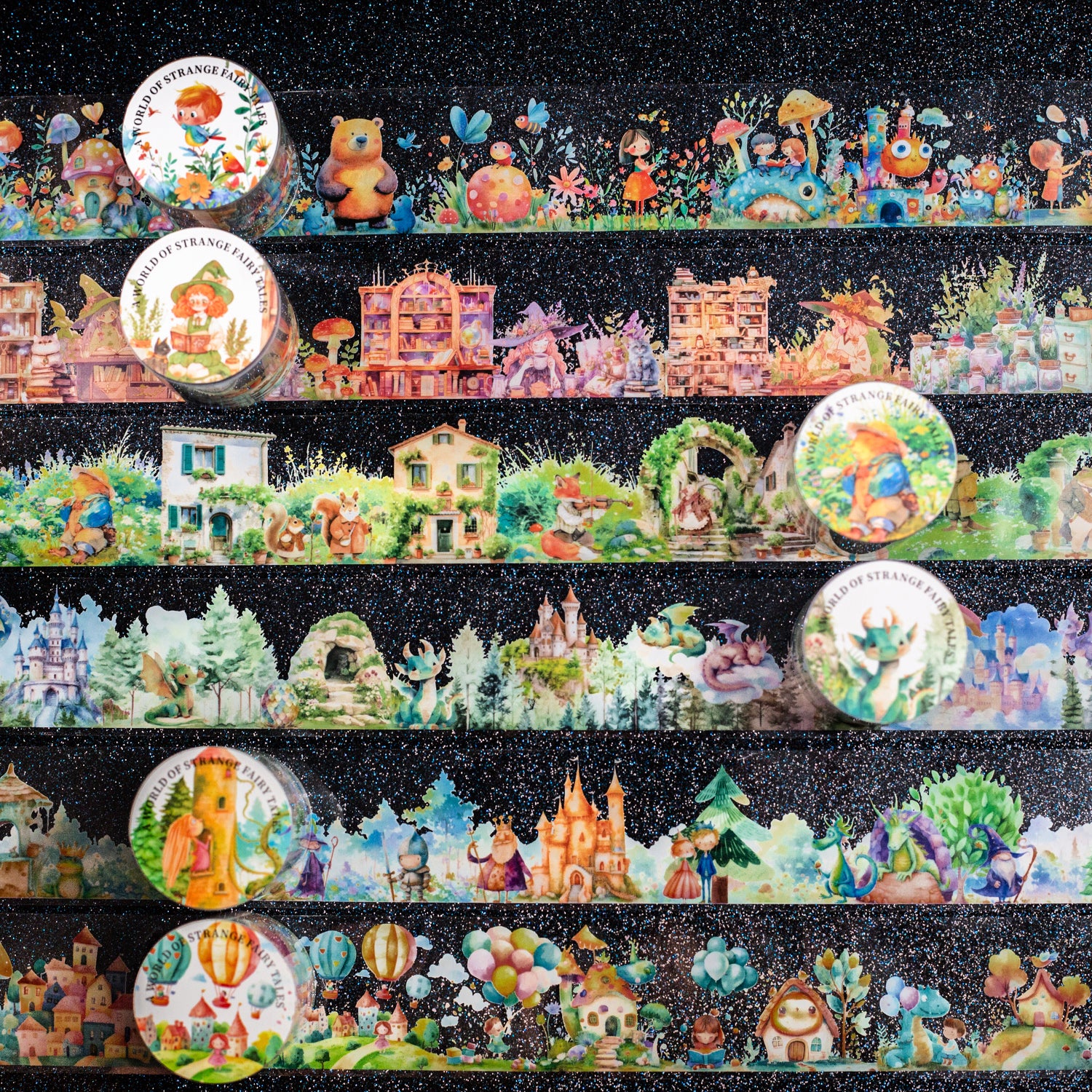 0623 Strange fairy tale world PET tape -4cm*2M