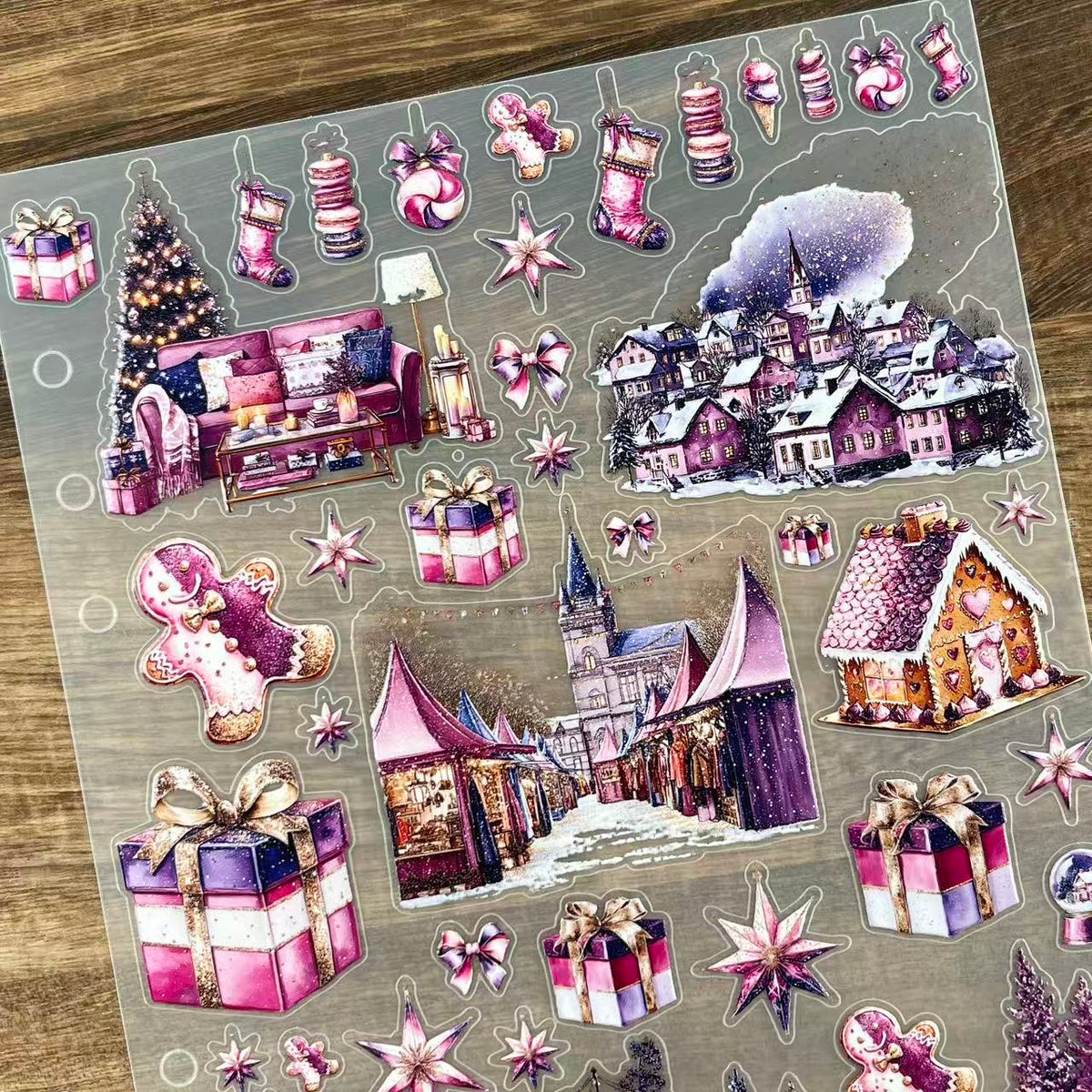 3D Christmas (A) PET Sticker 1 Pcs