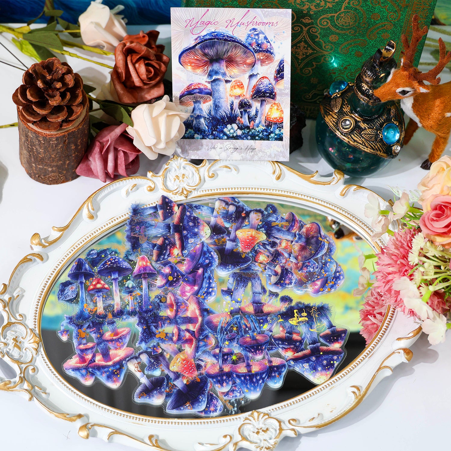 0531 Misty forest PET Sticker -20Pcs each pack