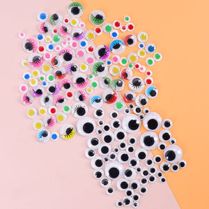 Colorful googly eyes