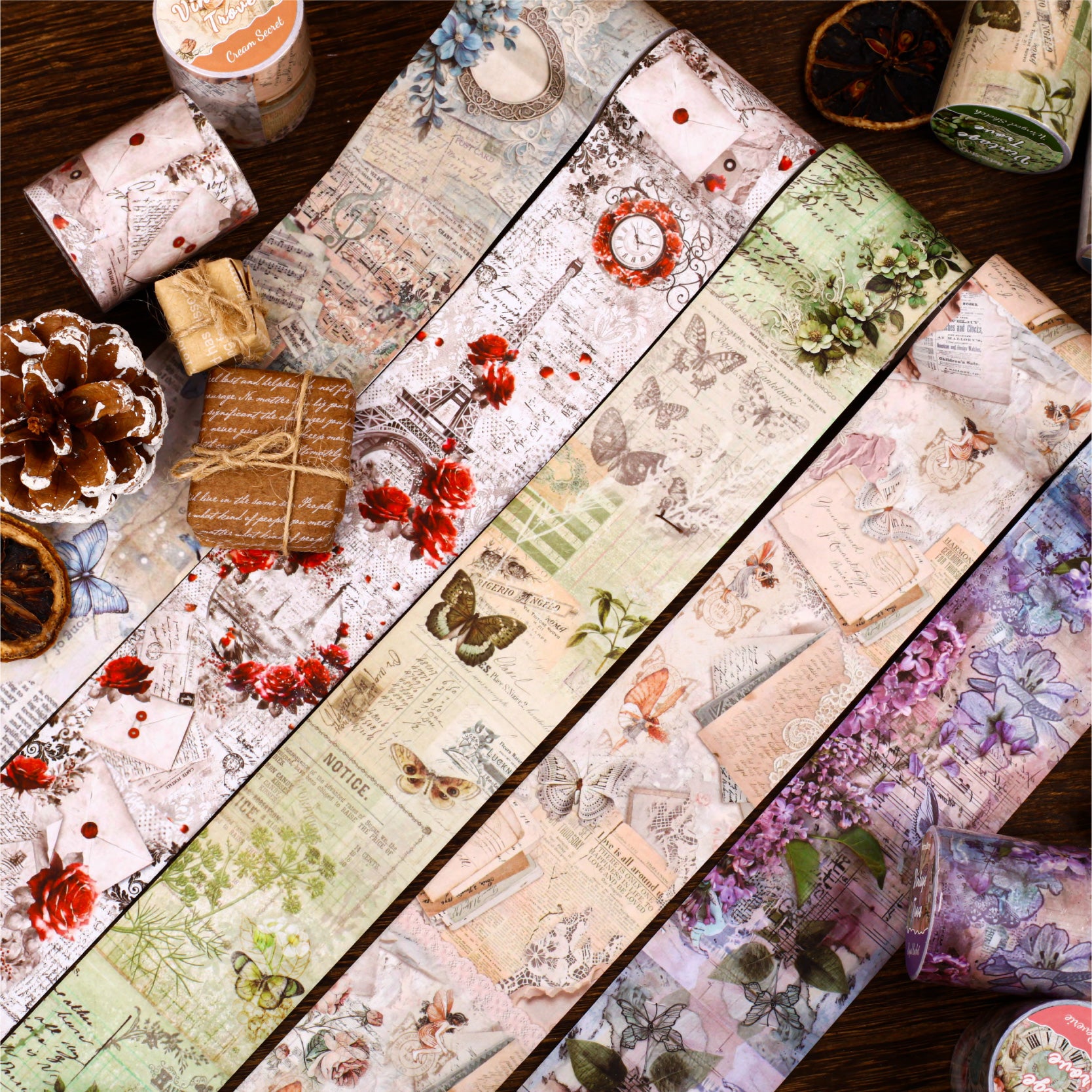 0813 Vintage trove Washi tape -5cm*2m