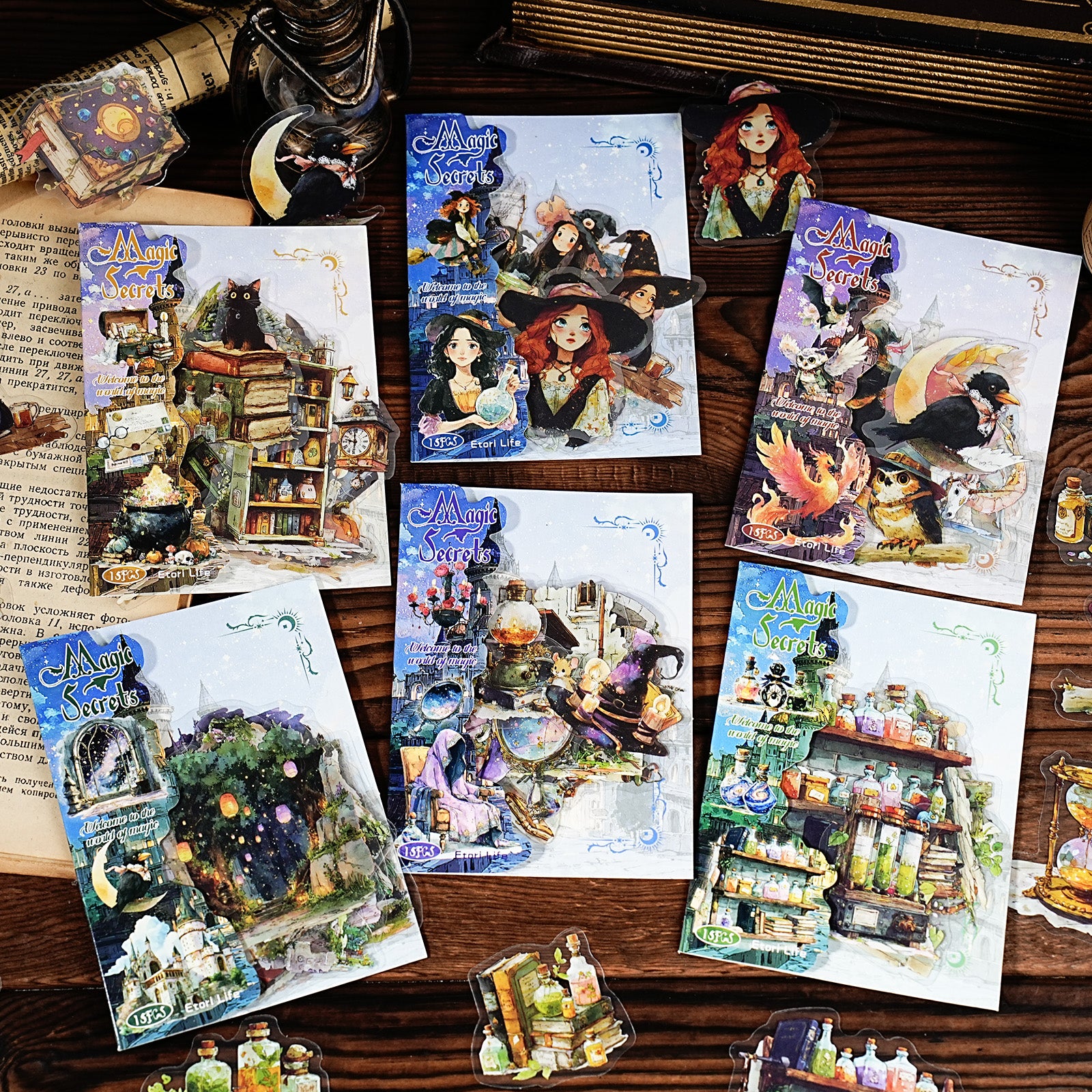 260122 Magic Secrets PET sticker -15Pcs each pack