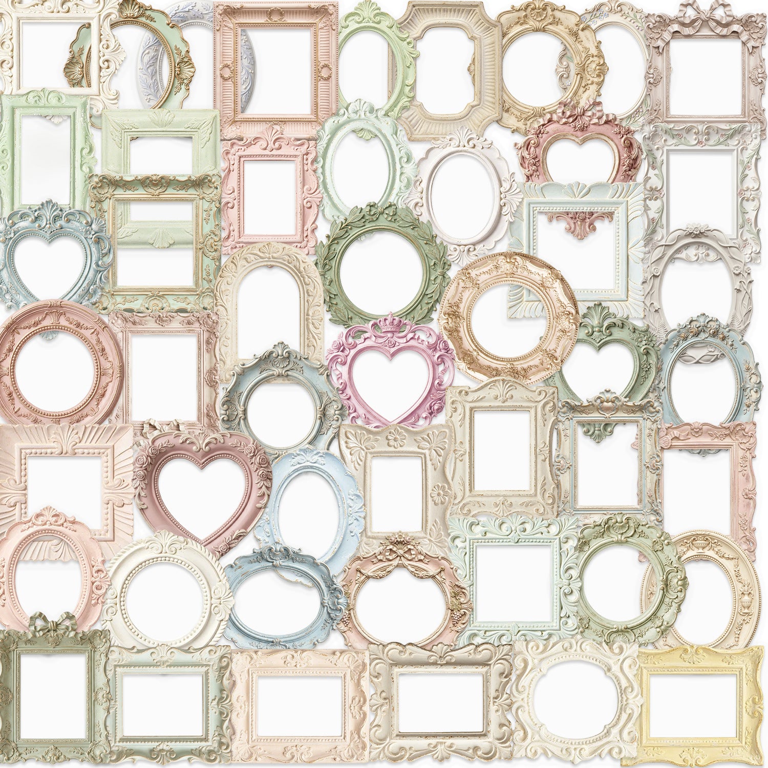 50 Vintage Frame PET Sticker
