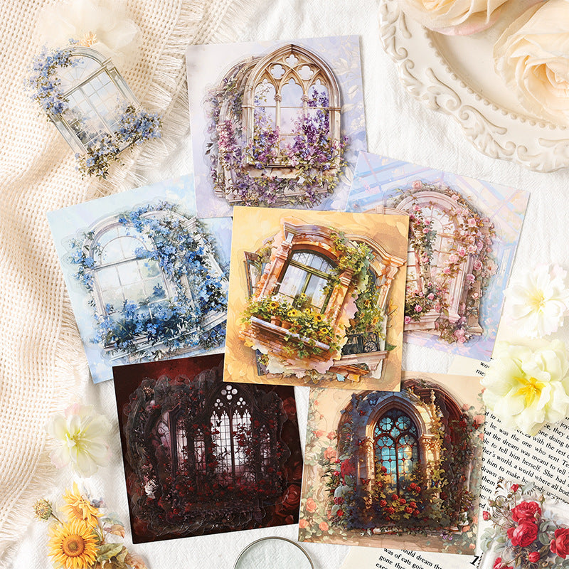 0414 beautifully decorated dream Series PET Sticker -15Pcs each pack