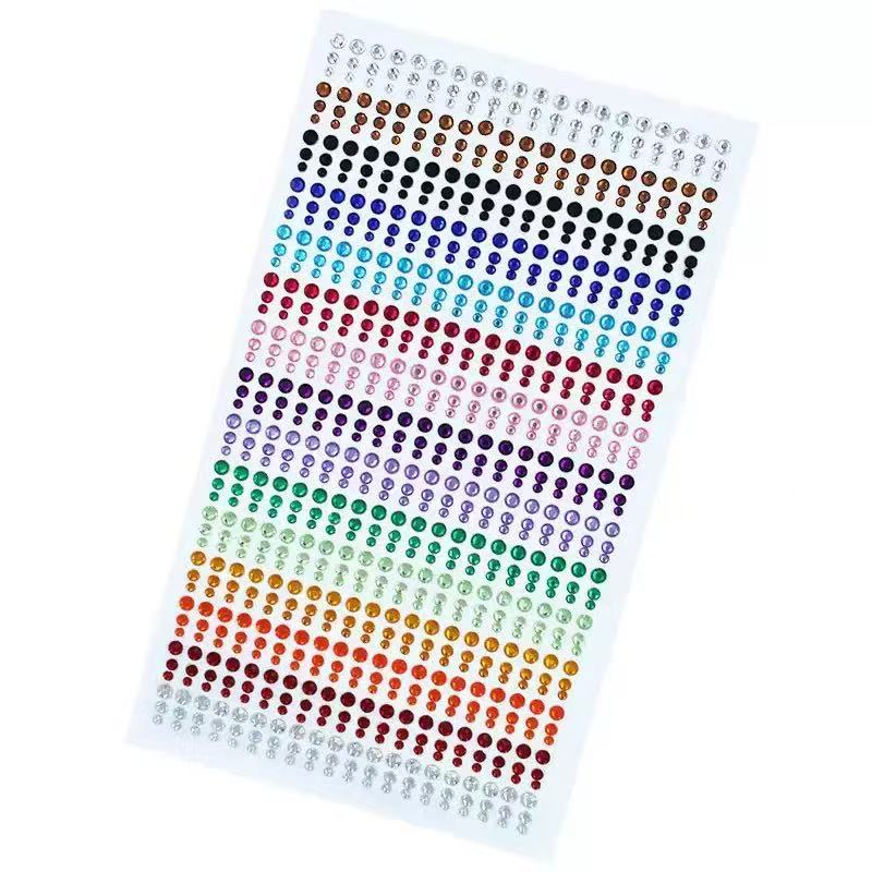 0604 Colored diamond strip stickers