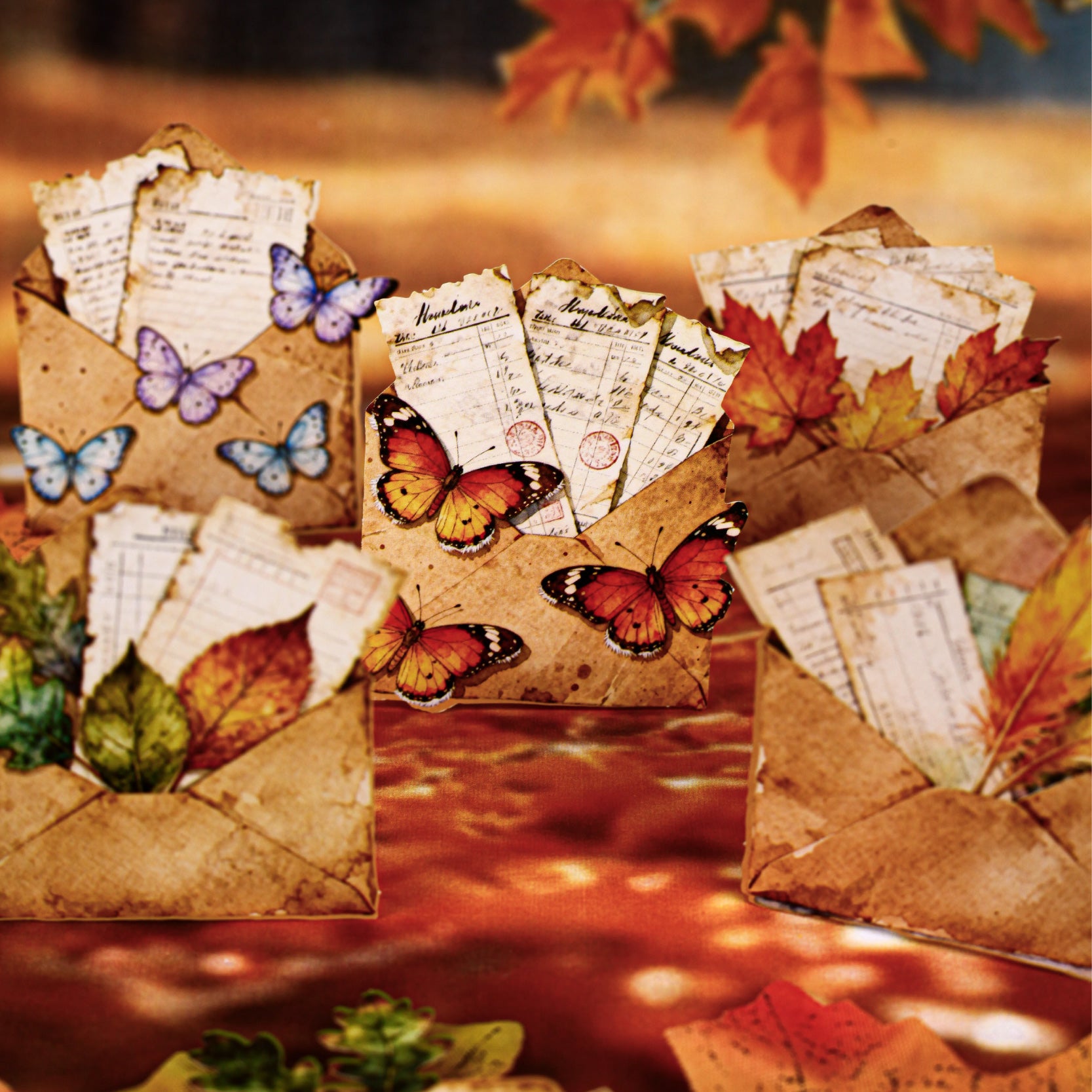 1023 Letter from afar sticker -10Pcs each pack