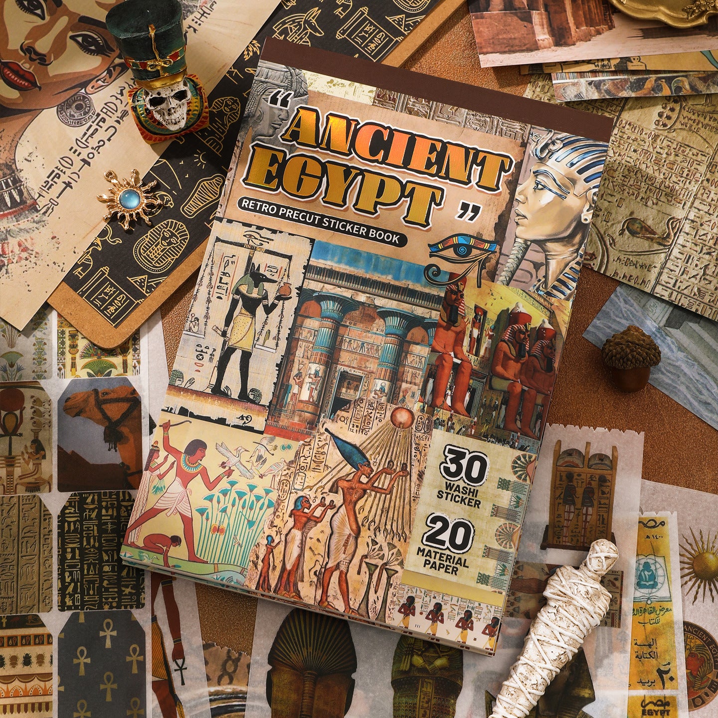 9026 Vintage Sticker book -50Pcs each pack
