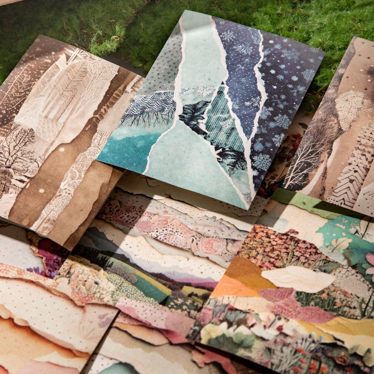 Collage landscape Paper -30Pcs each pack