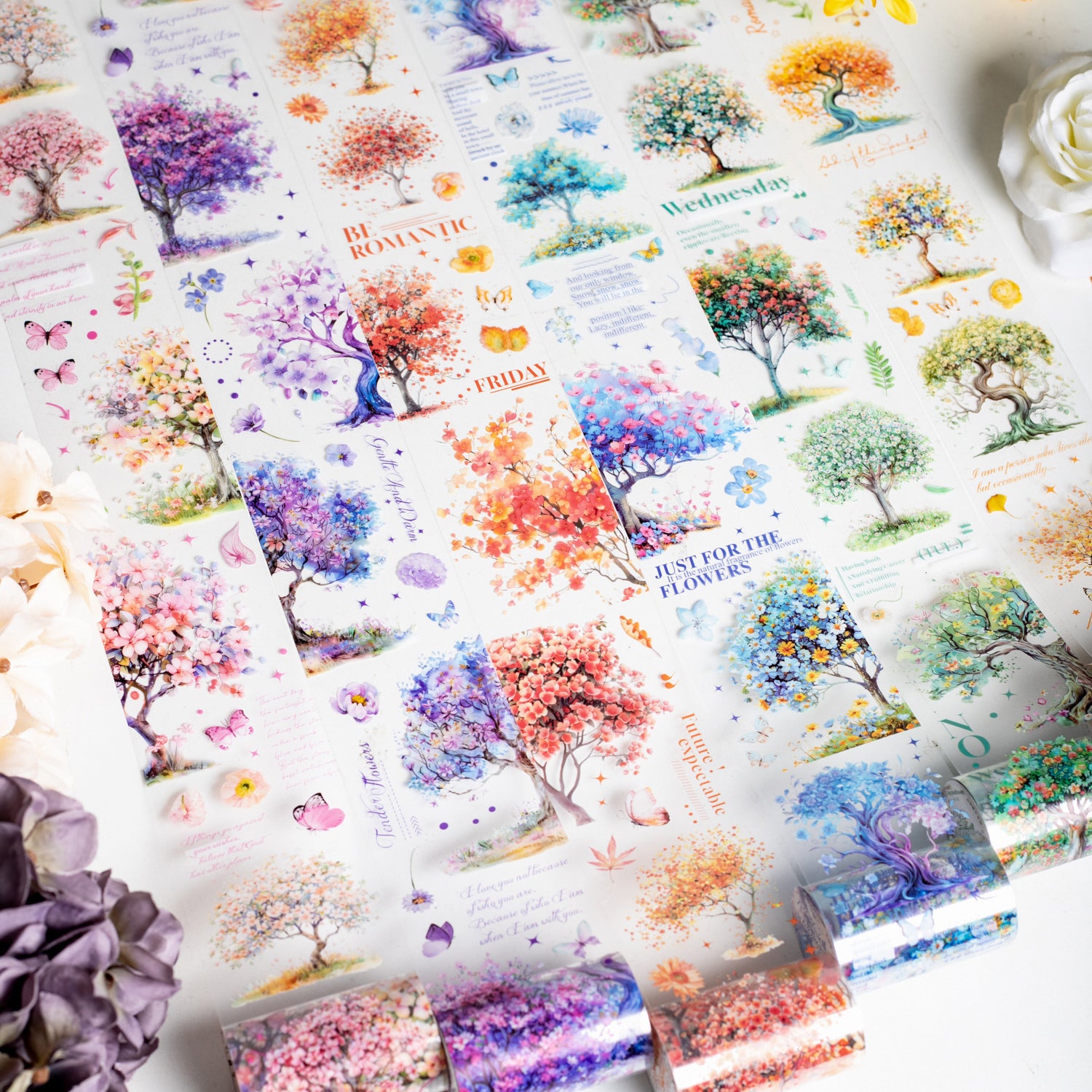 0416 Blooming Forest Series PET tape -6CM*2M