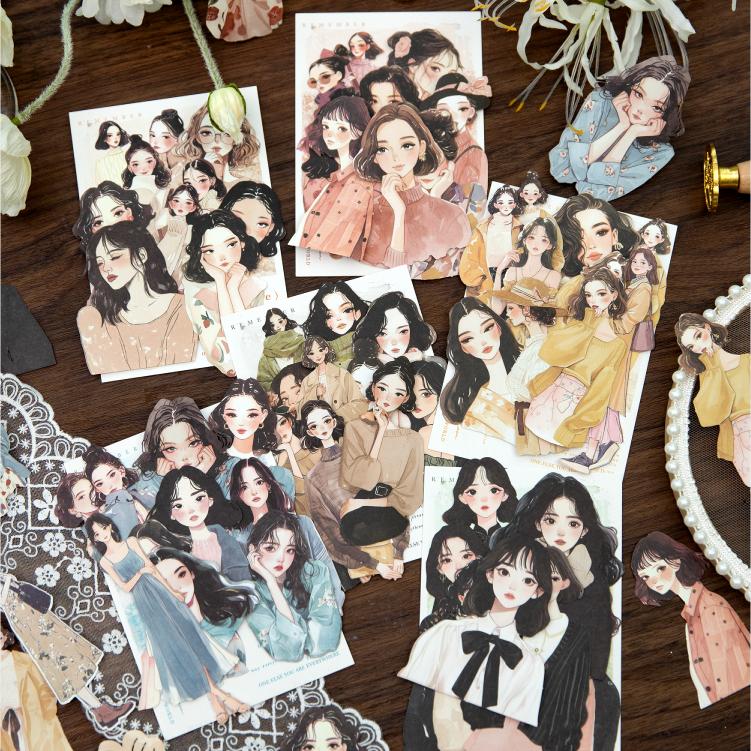 0327 Century Story Series Sticker -10Pcs each pack