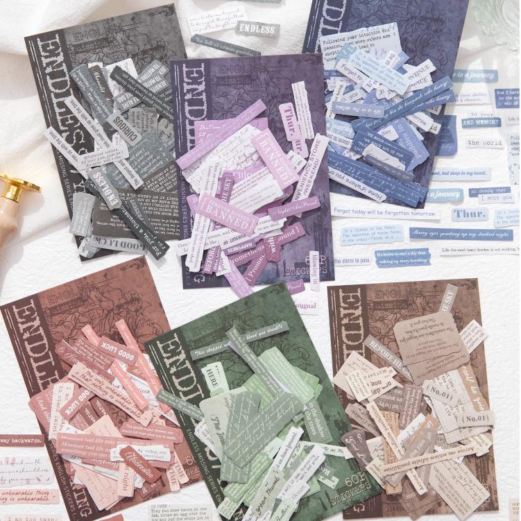 0325 Endless missing Series Sticker -60Pcs each pack