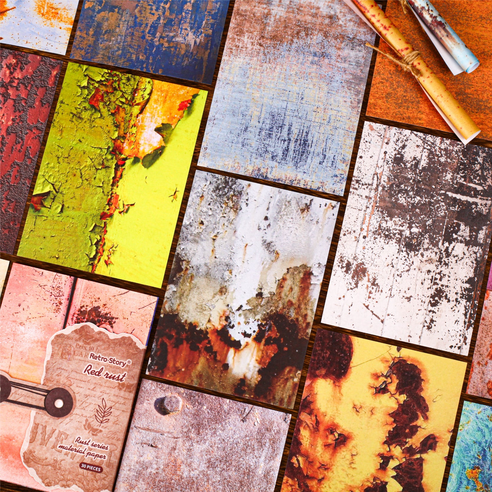 0522 Rust Series Paper -30Pcs each pack
