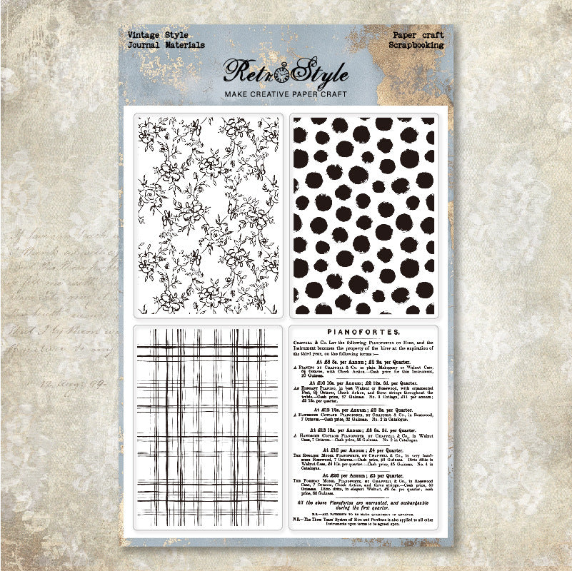Vintage background Stamp (15 x 20 cm)