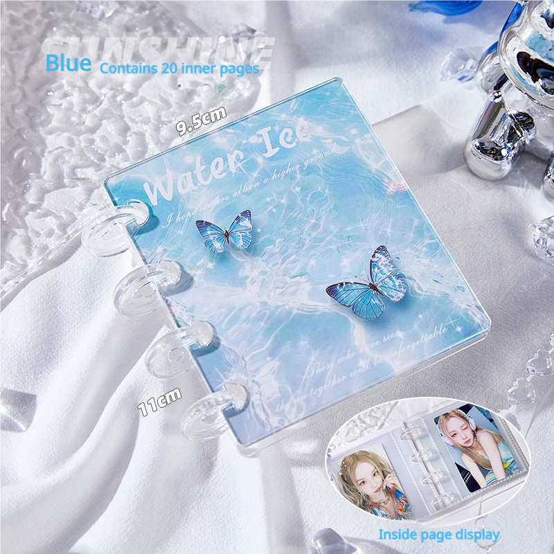0623 Acrylic blue Butterfly ATC Storage Book