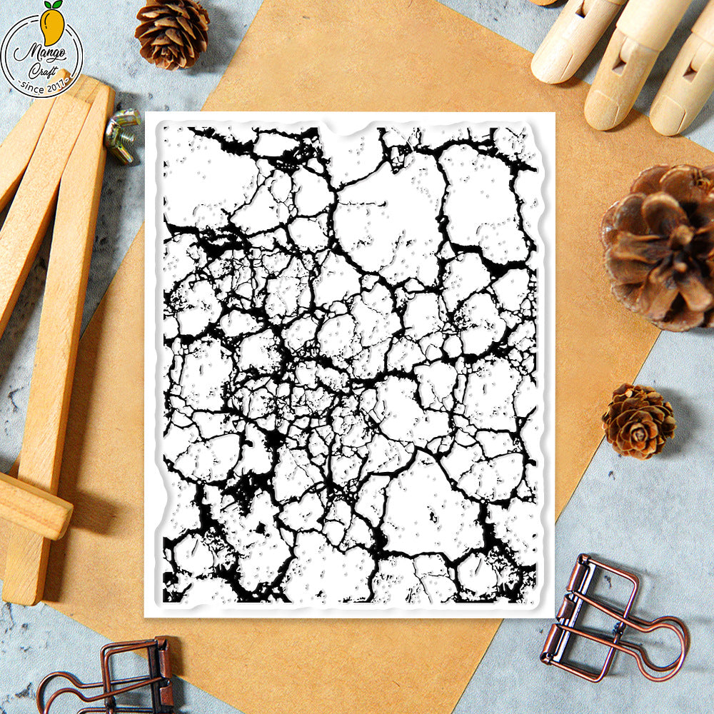 Vintage Crack background Stamp (13 x 16 cm)