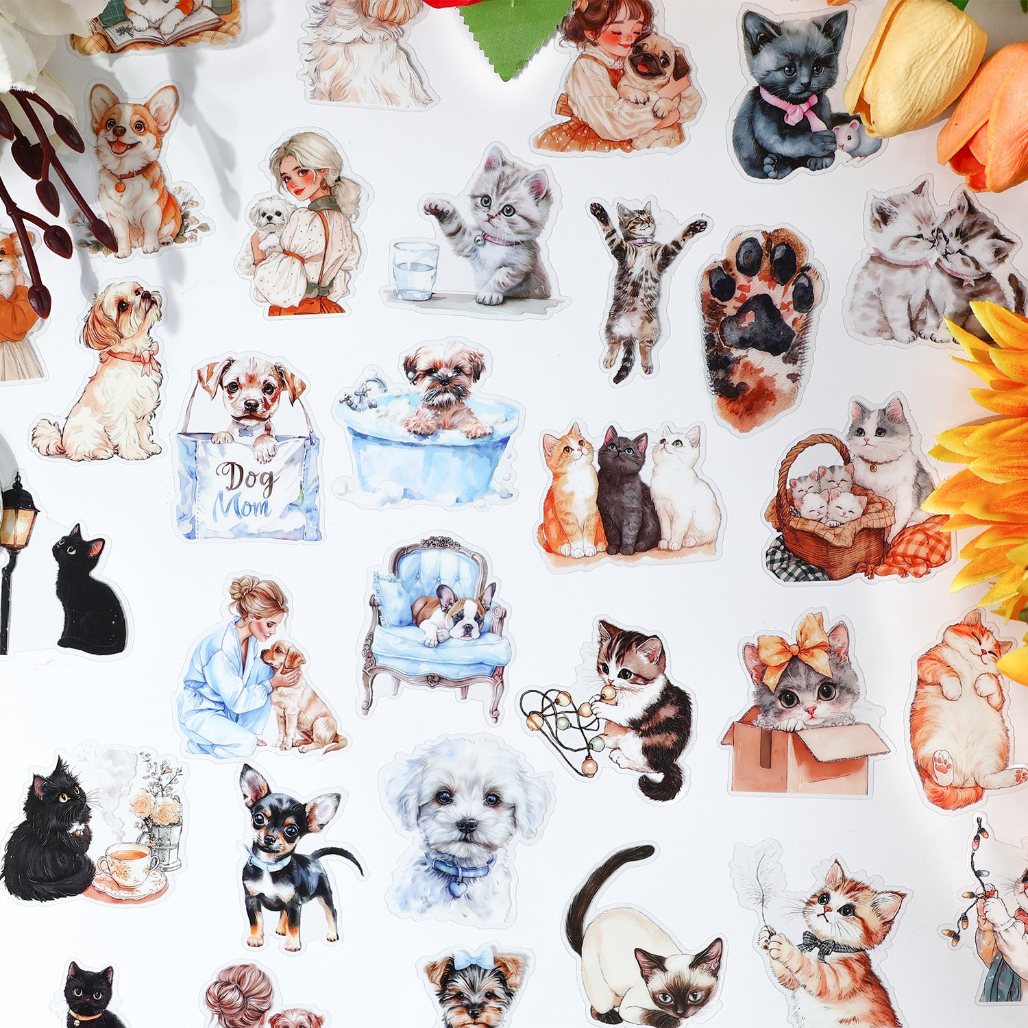 0526 Pet Life PET Sticker -40Pcs each pack