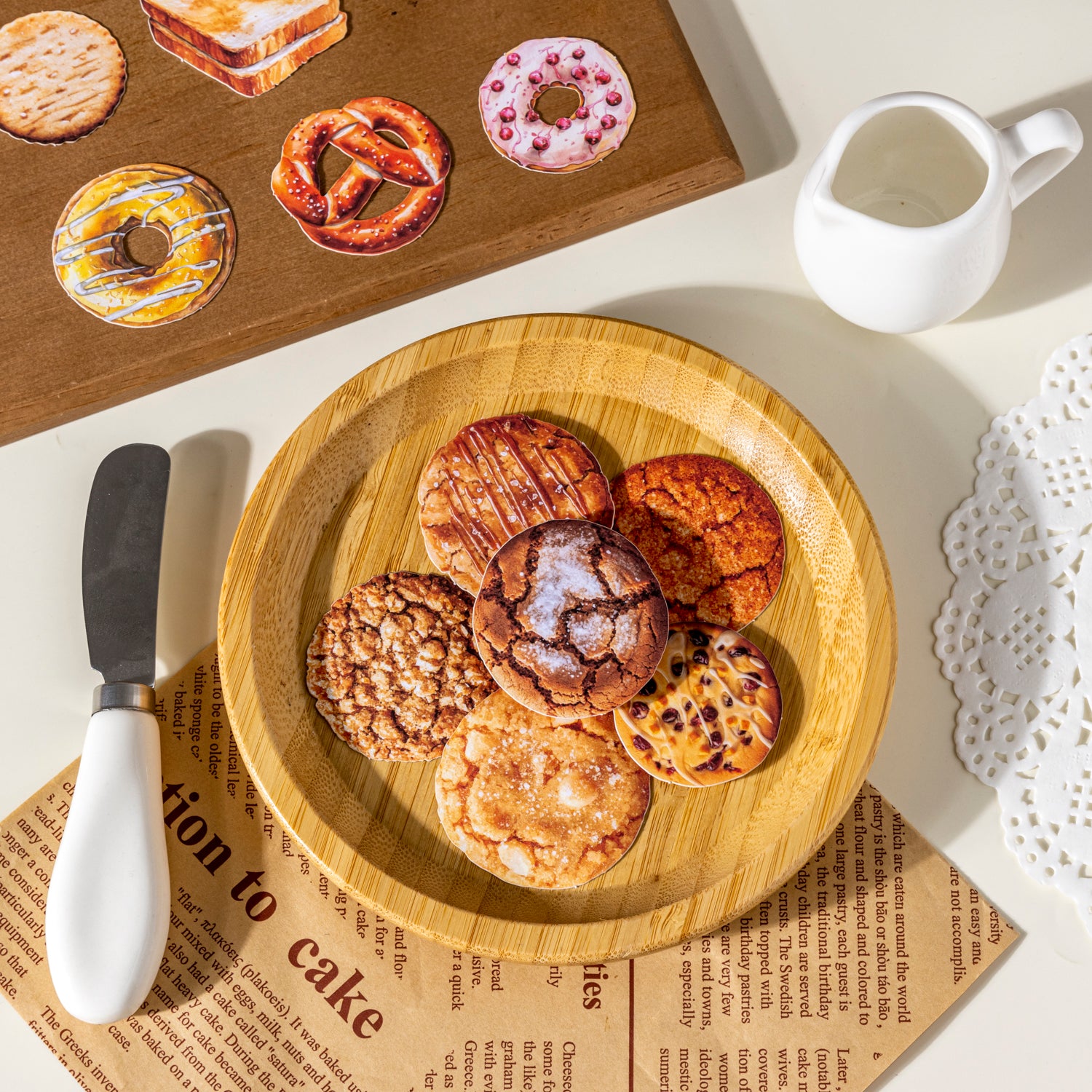 1108 Baked desserts sticker -40Pcs each pack