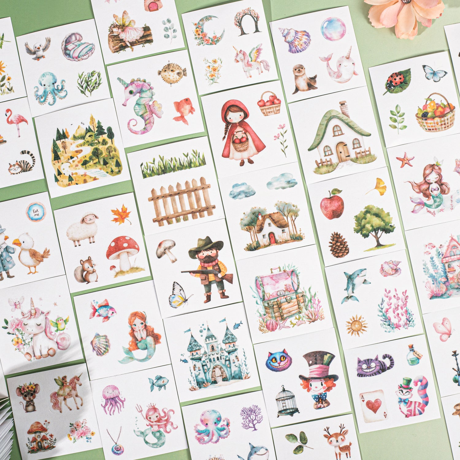 0328 Fairy Tale Series Washi Sticker -40Pcs each pack