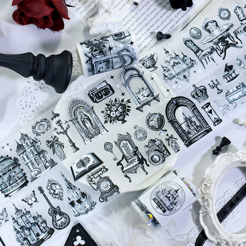 0710 T-287 Vintage decoration PET tape -6cm*2m