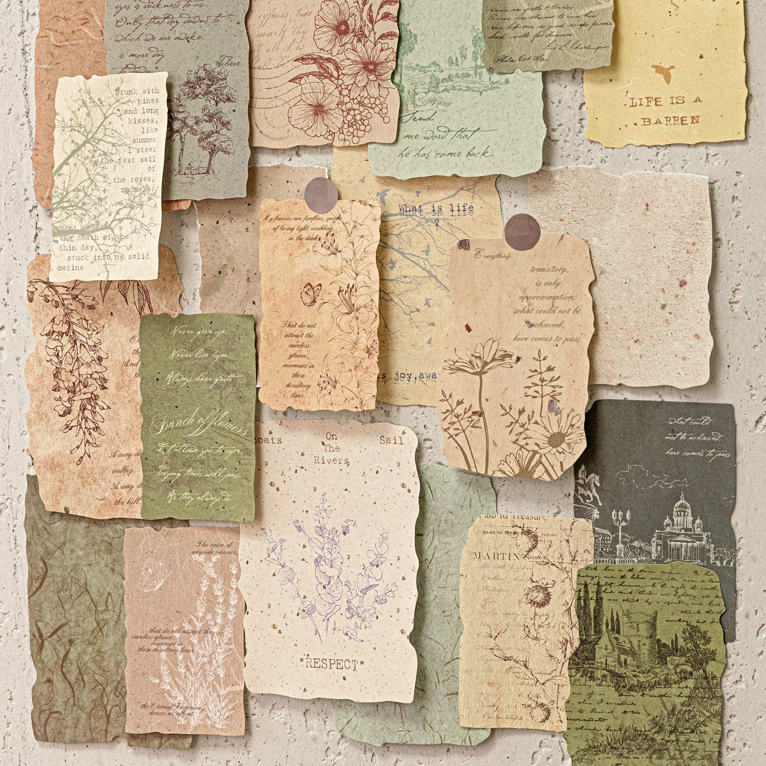 Vintage paper -12Pcs each pack