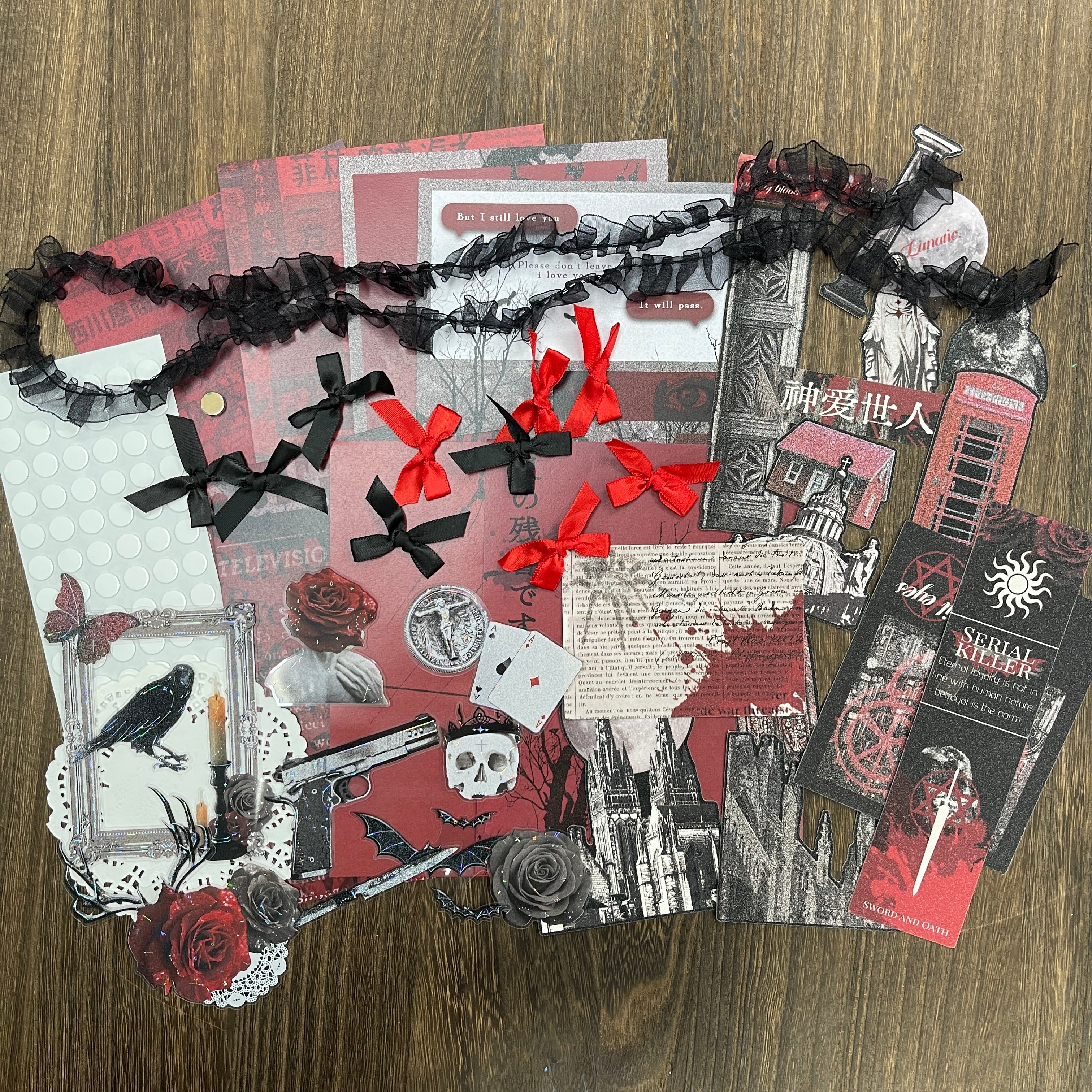 260131 Chapter of the Crows Mixed pack journaling ephemera -52Pcs each pack