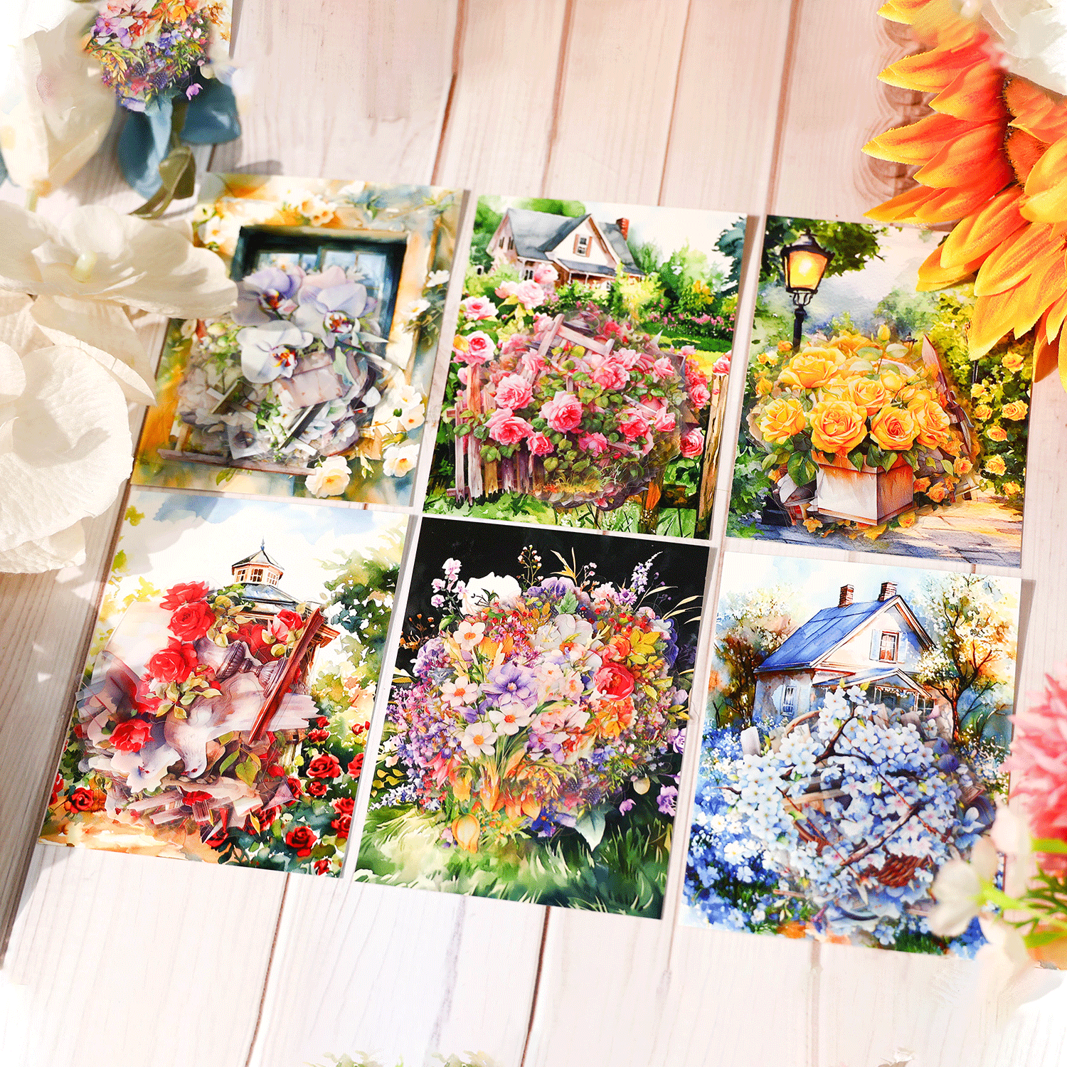 0402 Garden Impression Series PET Sticker -20Pcs each pack