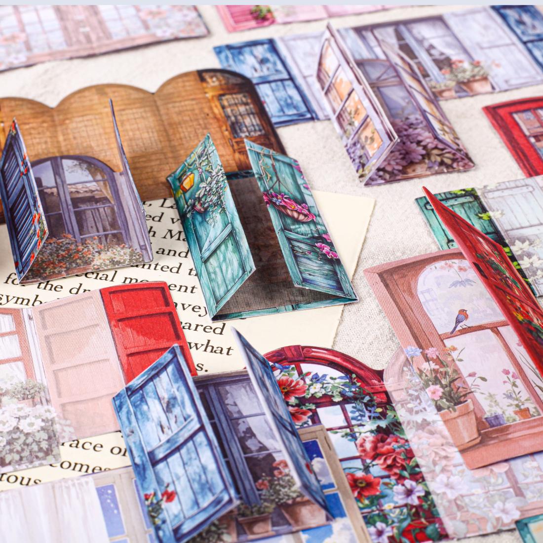 0715 Window of time sticker -10Pcs each pack