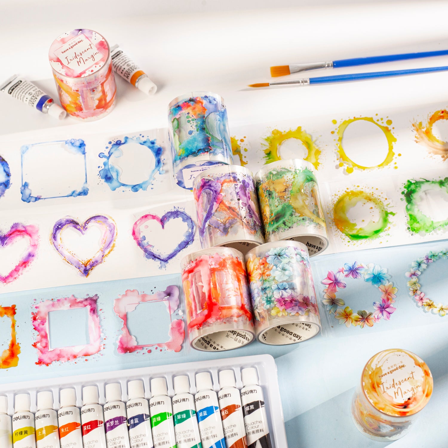 0730 Color border PET tape *pre-cut -5CM*2M