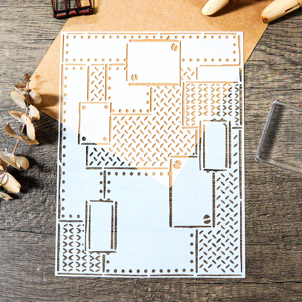 1111 Vintage pattern stencil 15CM*20CM