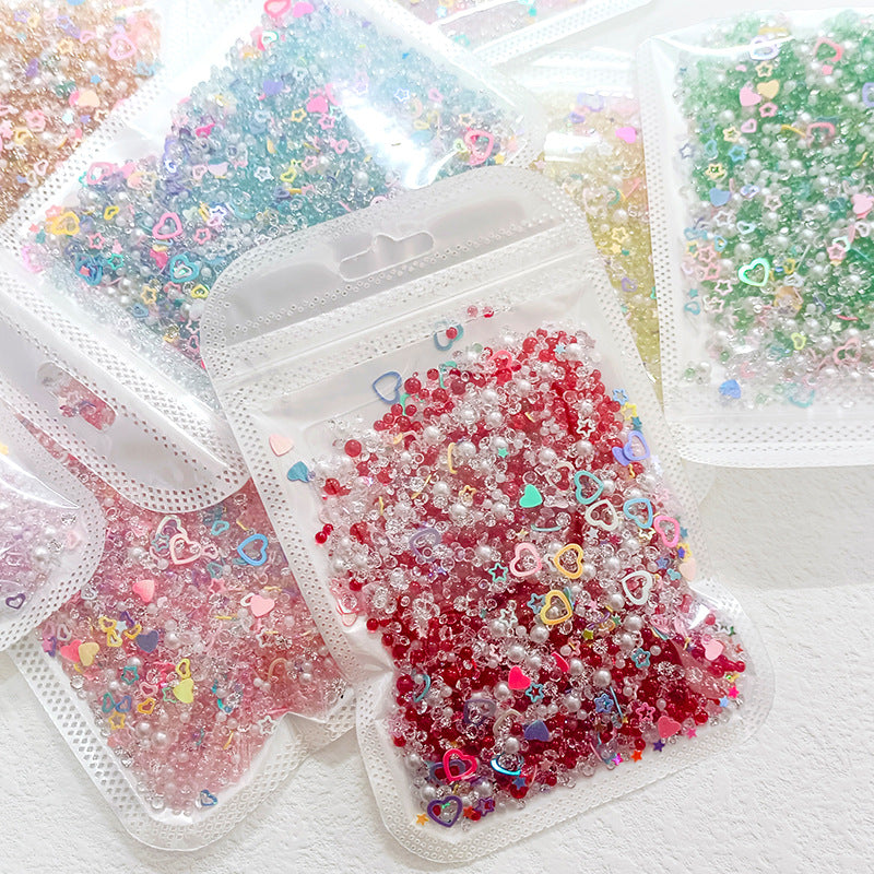 Pearl resin sequin mixture