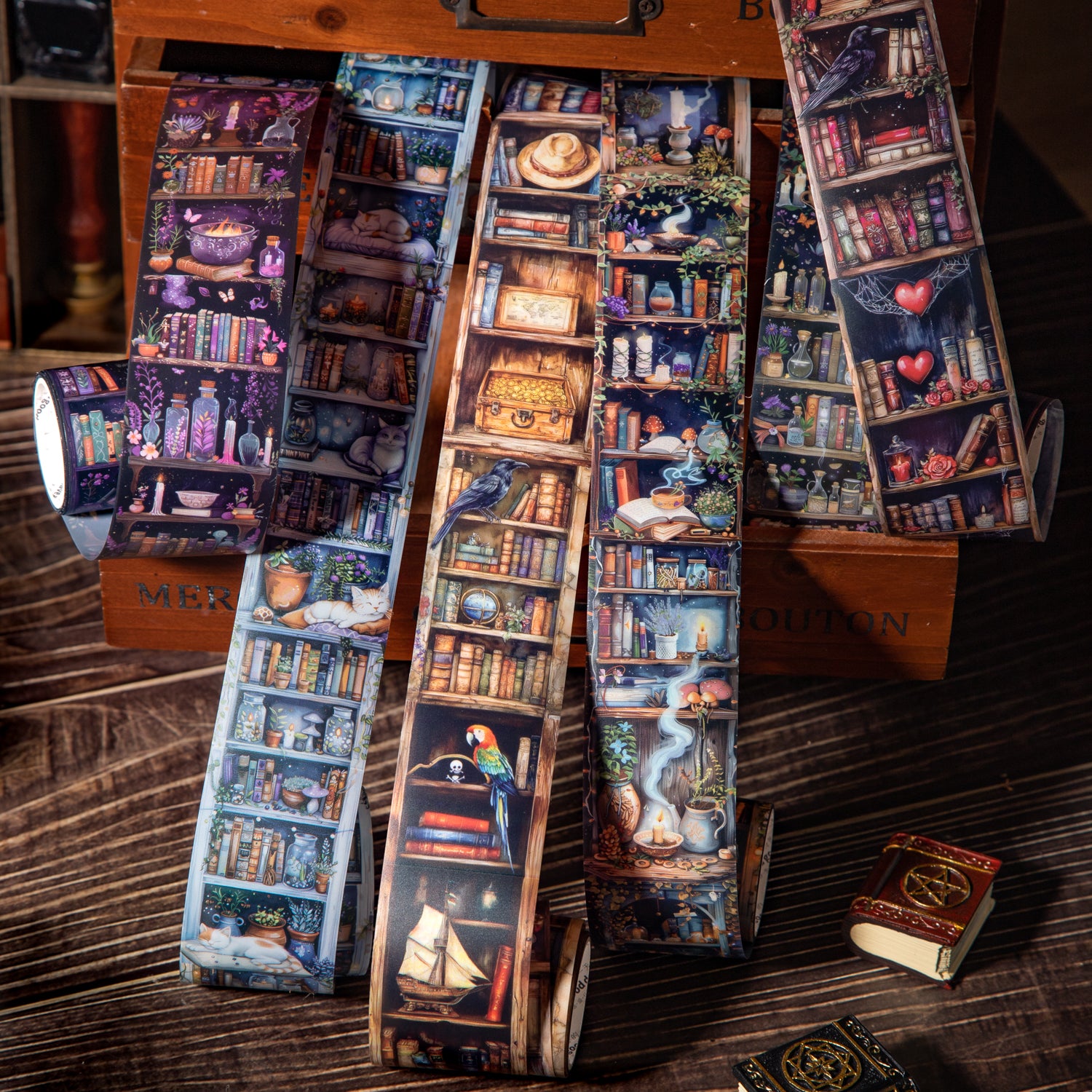 0529 Magic bookcase PET tape -4CM*2M