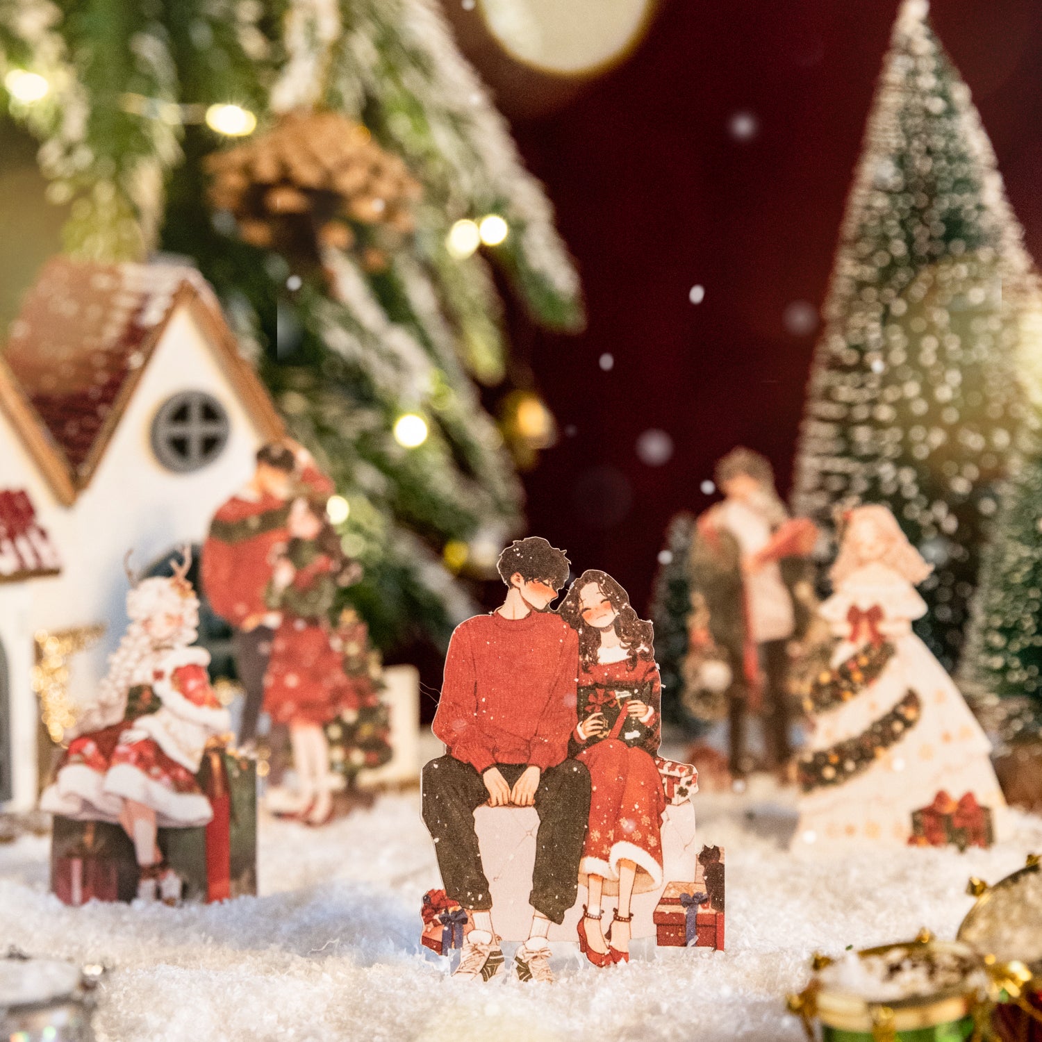 0720 Christmas eve Solid sticker -30Pcs each pack