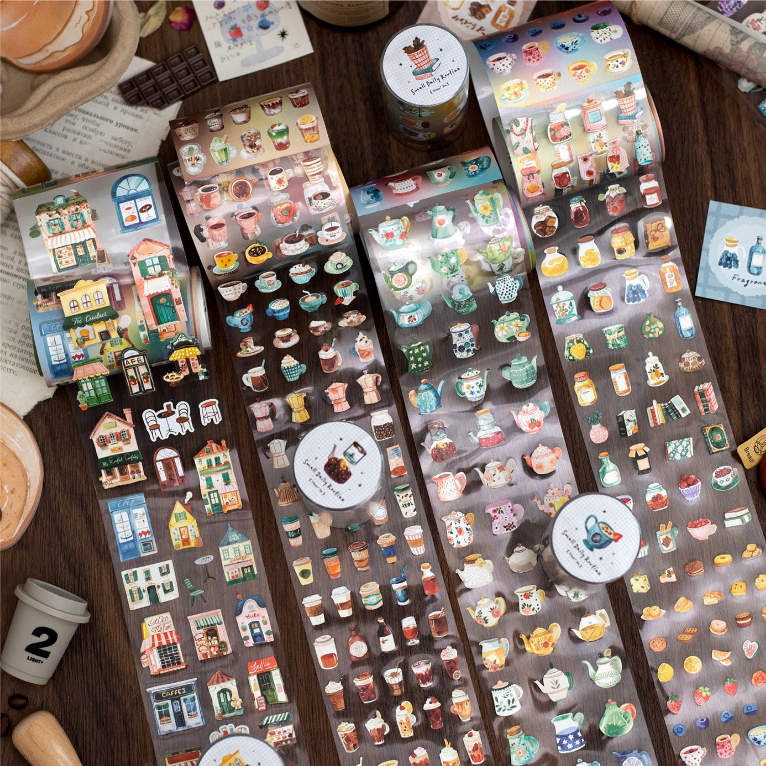 0401 Small Daily Routine Series Washi tape -7cm*2m