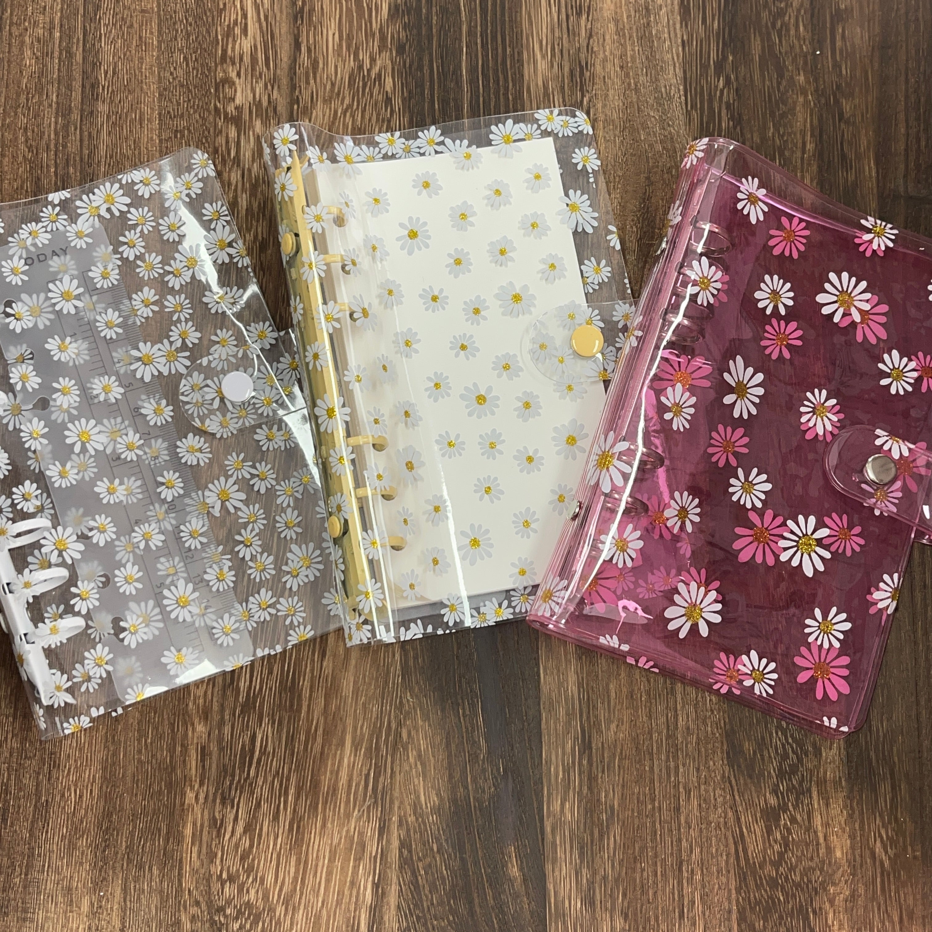 0714 A6 Clear daisy binder journal