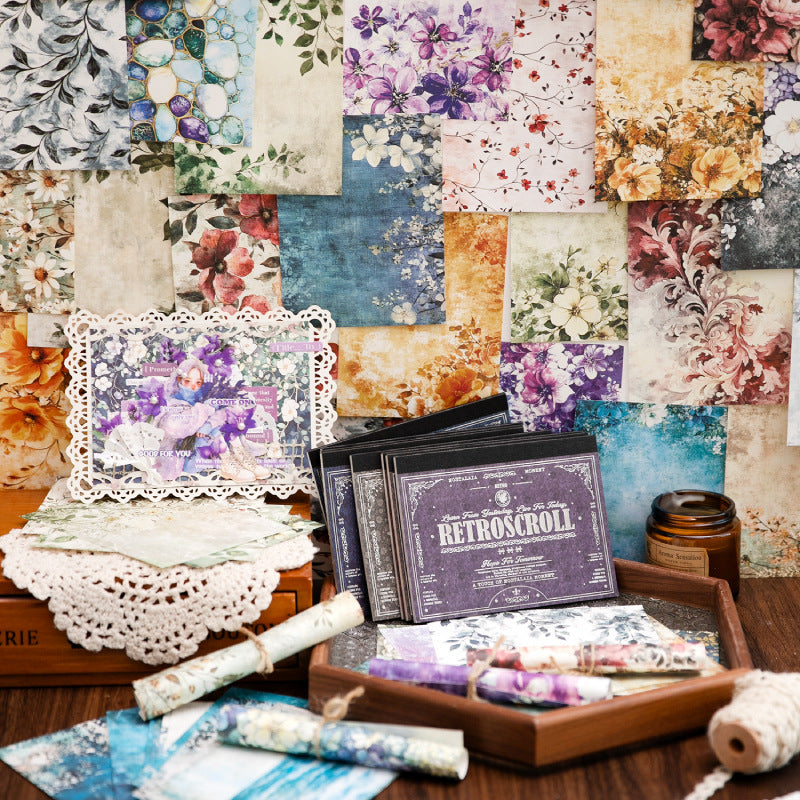 0509 Retro Scrolls Series Solid Paper -20Pcs each pack