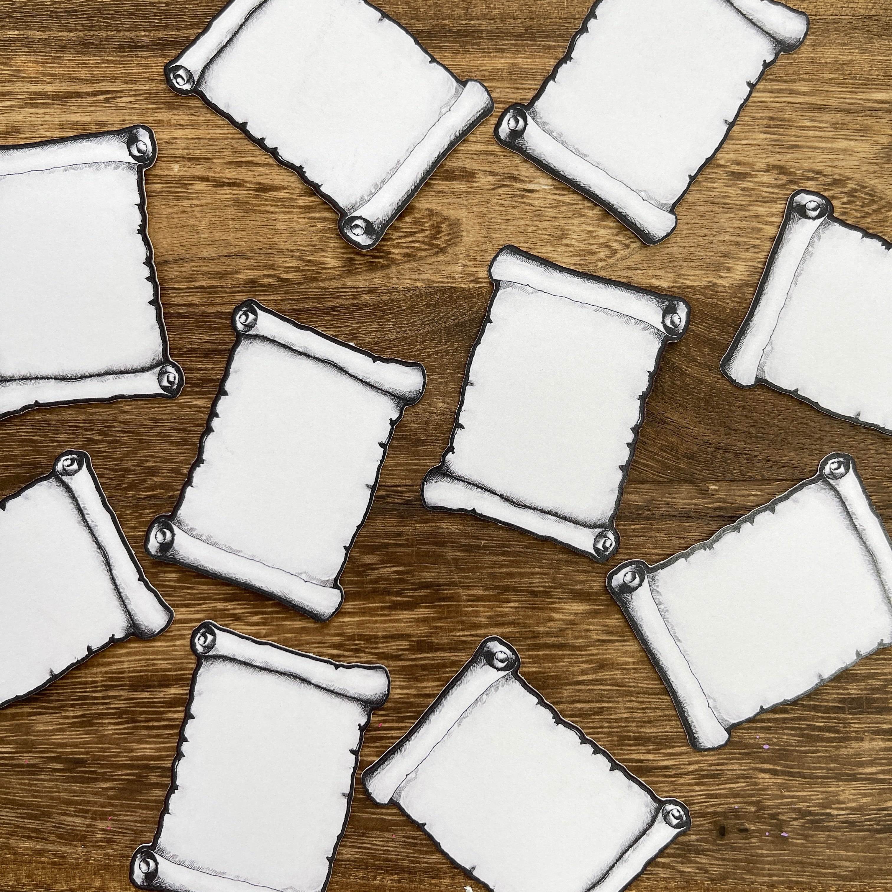 Reel shaped card 1 pack 10 pcs 5.3cm*6.8cm