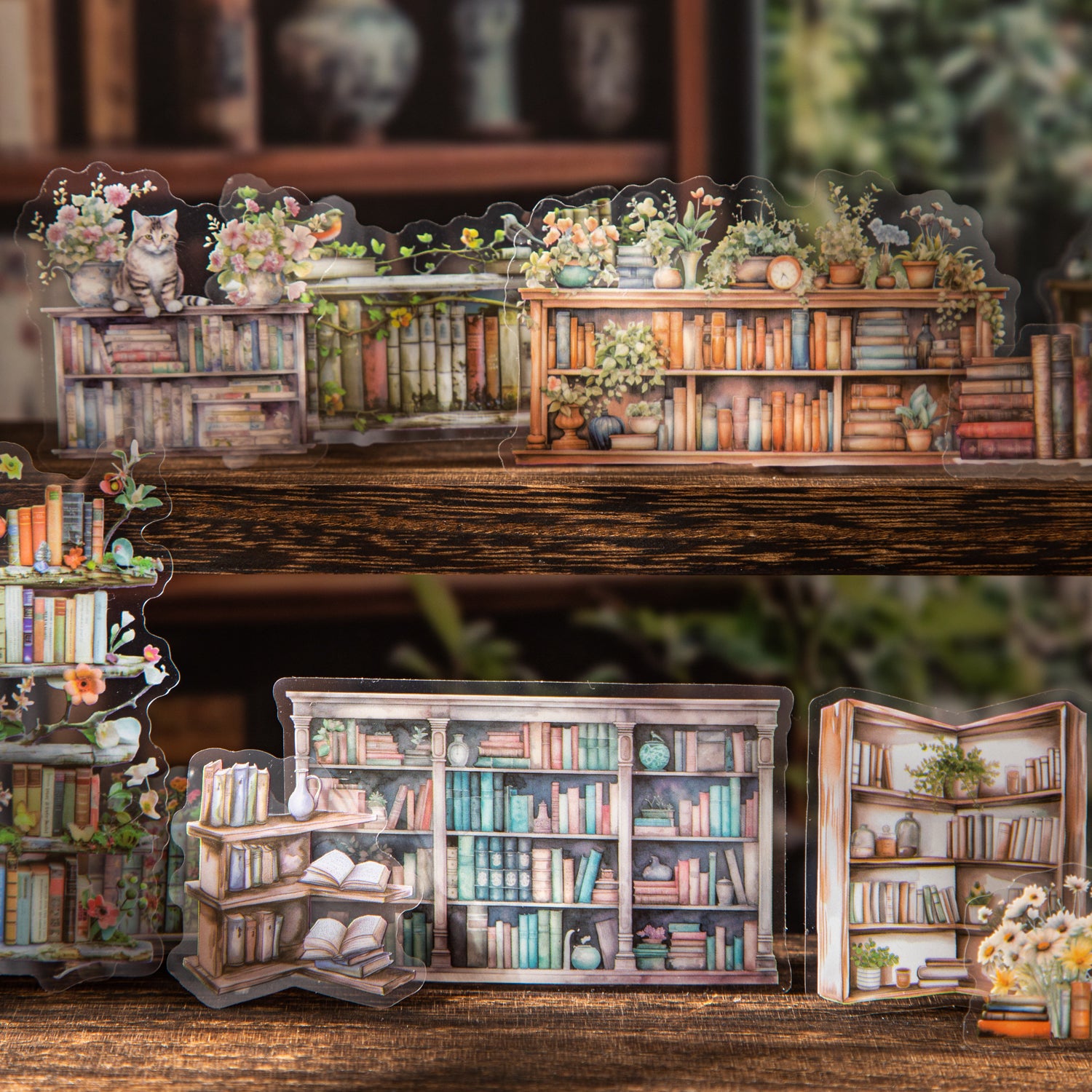 0410 Read Corridor Series PET Sticker -15Pcs each pack