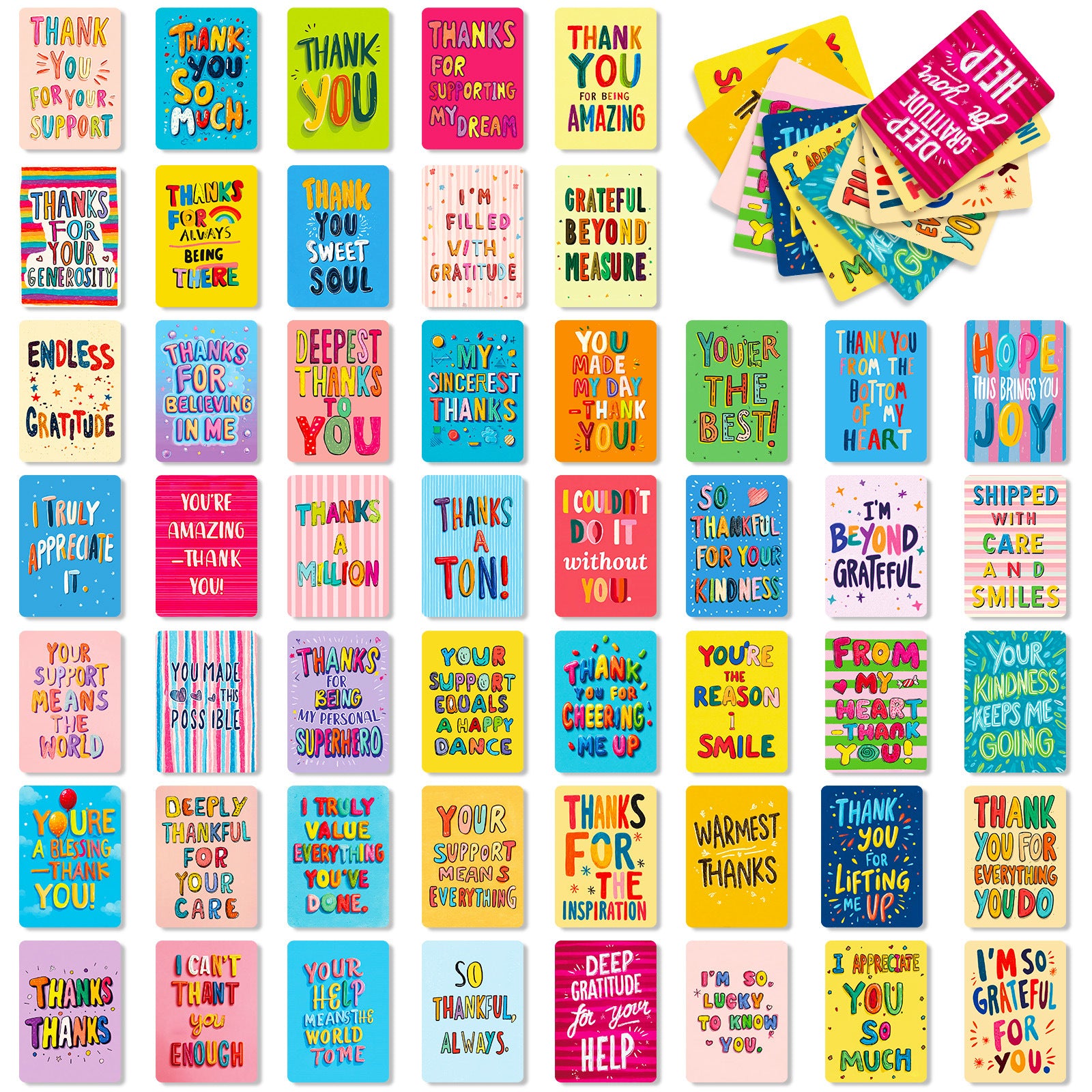0916 Colorful doodle card Cards ATC card 50pcs 2.5*3.5 inch
