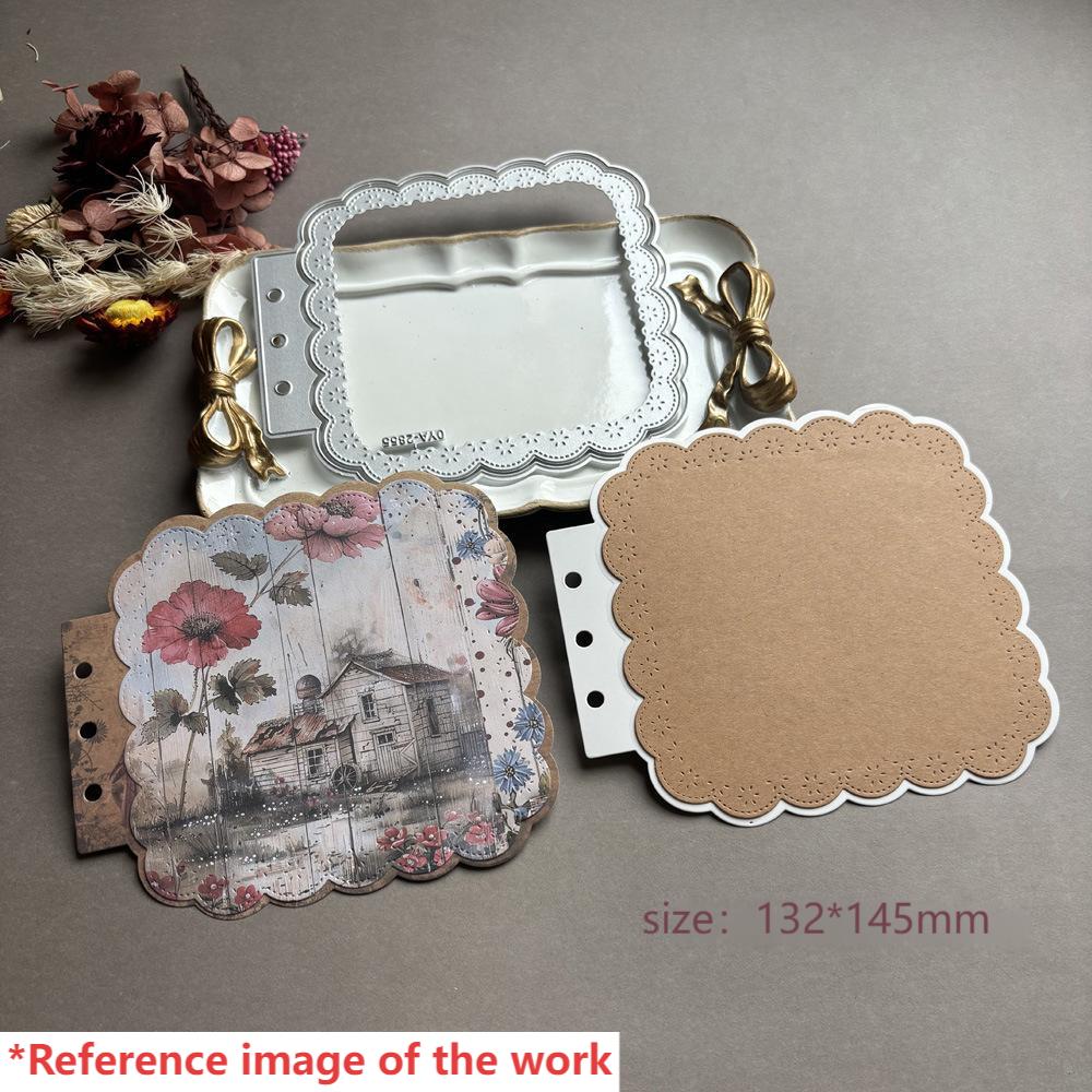 0911 Square Lace Border Loose-leaf metal cutting dies cut OYA2855