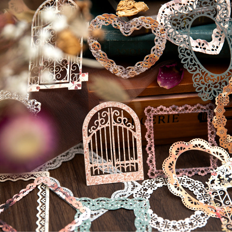 0524 Lace Vintage diecut Solid Paper -10Pcs each pack